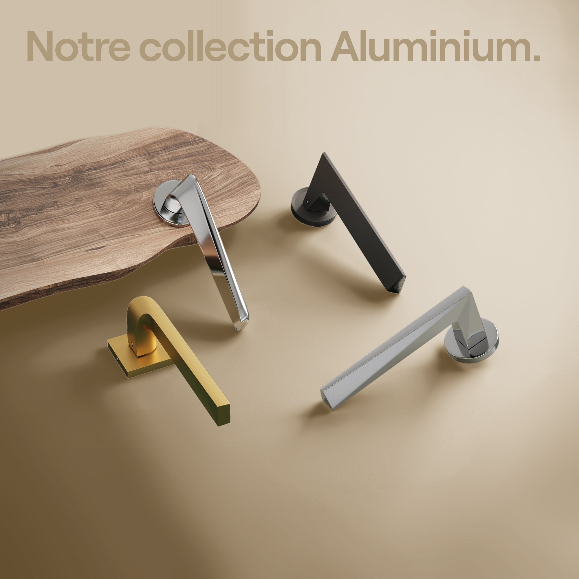 Poignée de porte Atlas - Aluminium