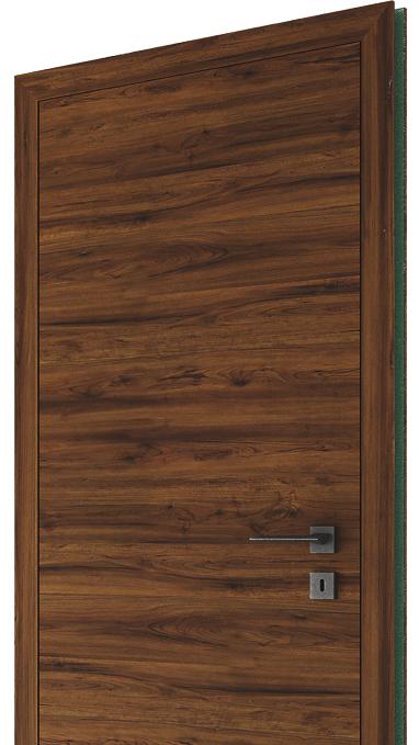 La Lourde Bloc porte Fin de chantier - Noyer